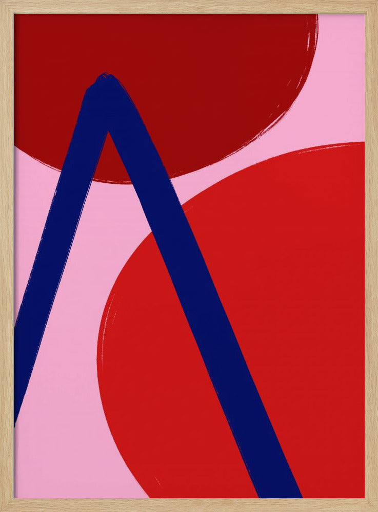 Purpurrote Geometrie | Poster