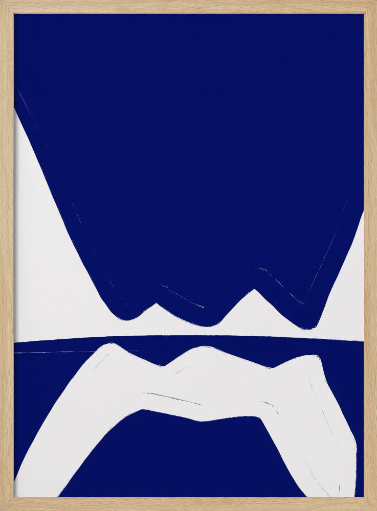 Blaue Wellen Harmonie | Poster