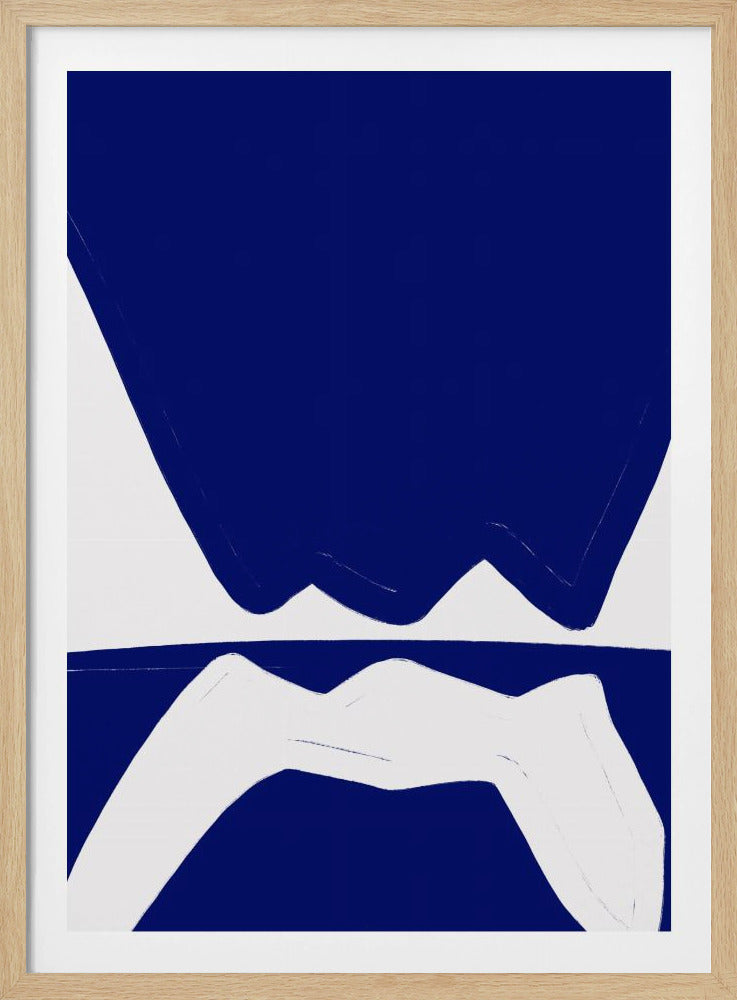 Blaue Wellen Harmonie | Poster