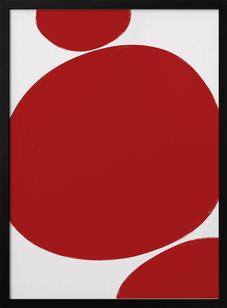 Kräftige rote Kreise | Poster