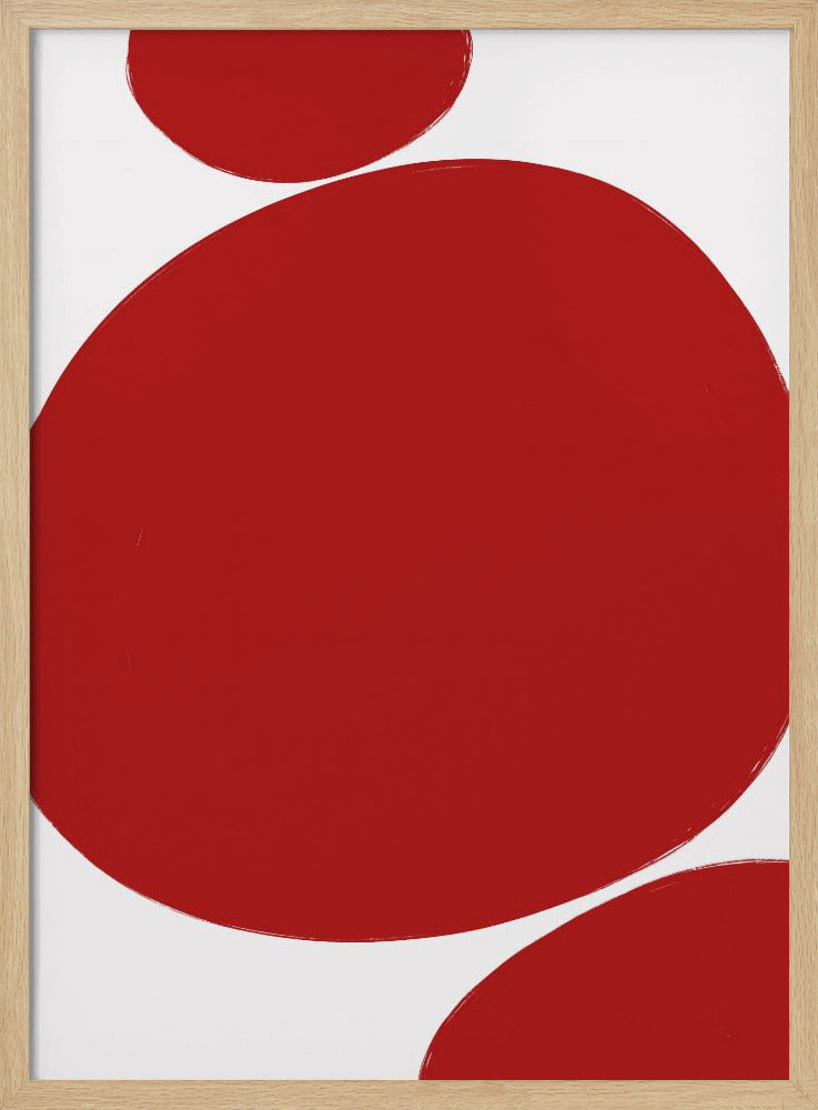 Kräftige rote Kreise | Poster