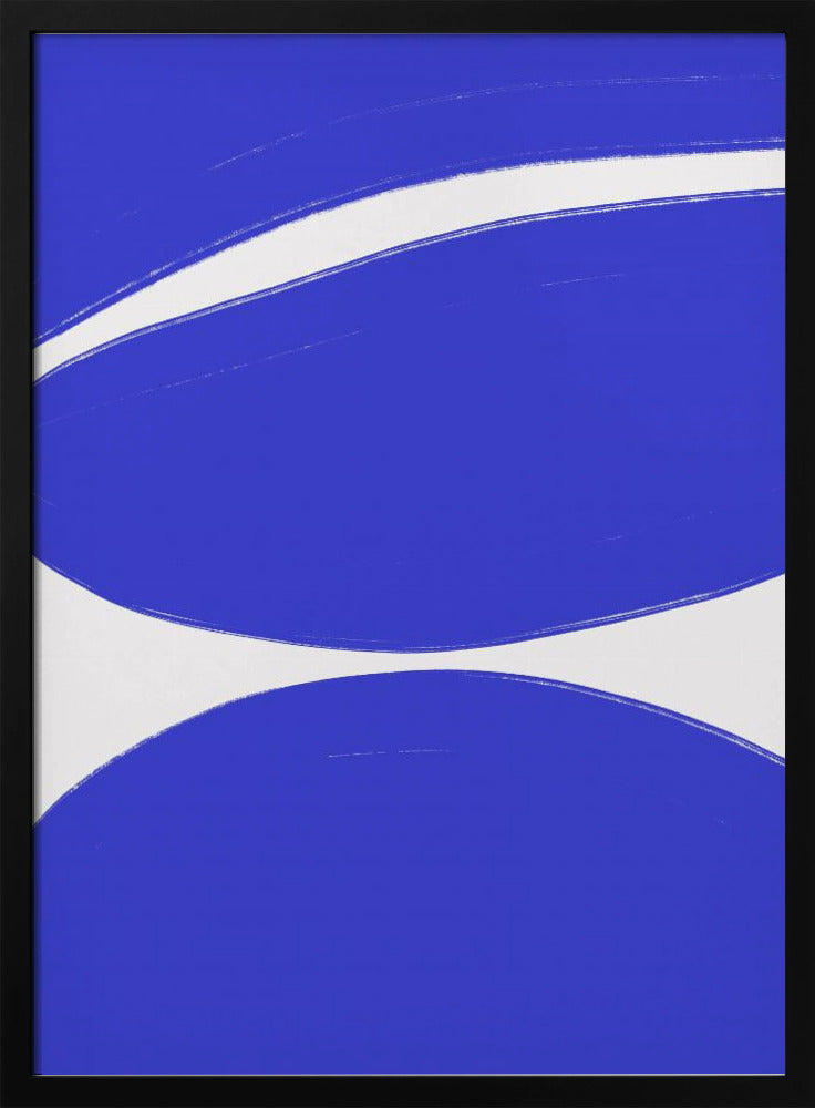 Blaue Wellenharmonie | Poster