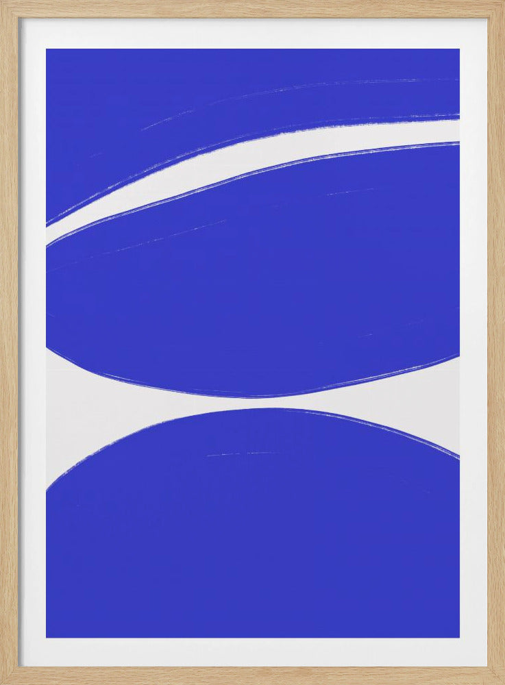 Blaue Wellenharmonie | Poster