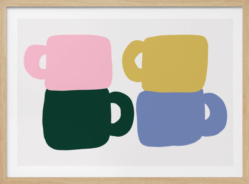 Bunte Kaffeetassen | Poster