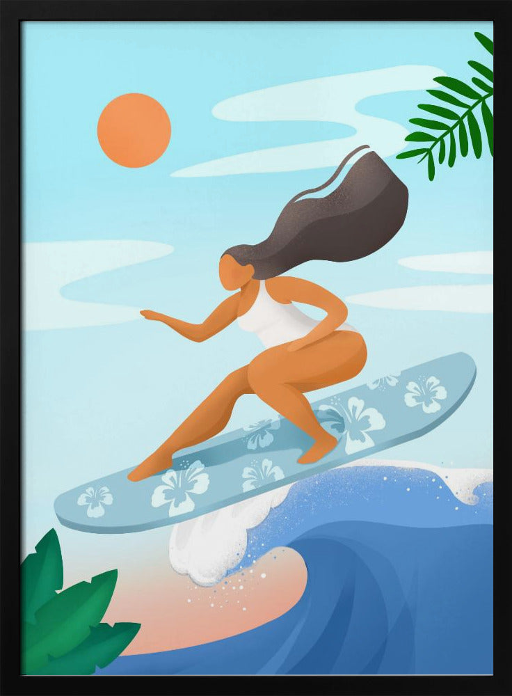 Surfen auf den Wellen | Poster