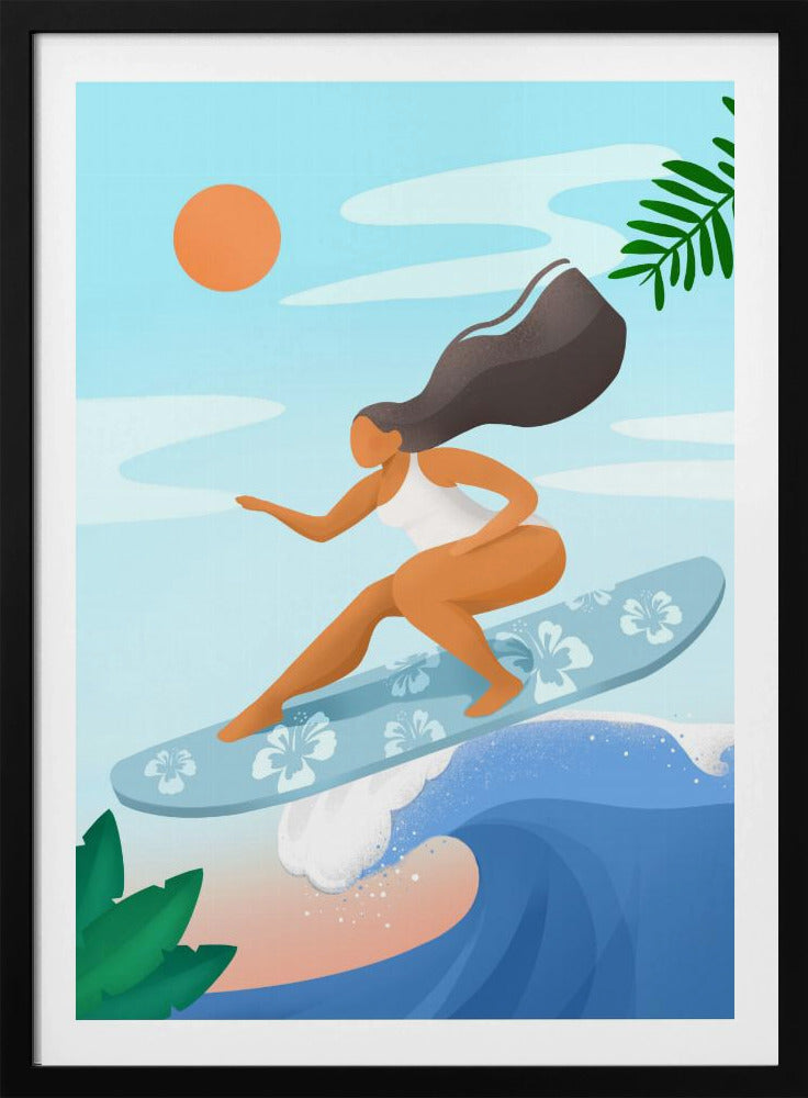 Surfen auf den Wellen | Poster