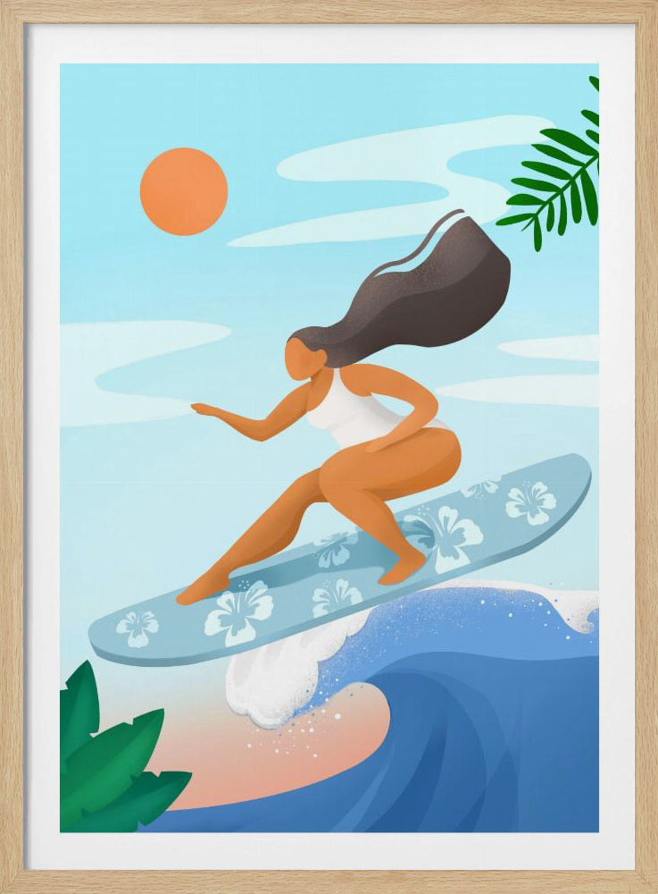 Surfen auf den Wellen | Poster