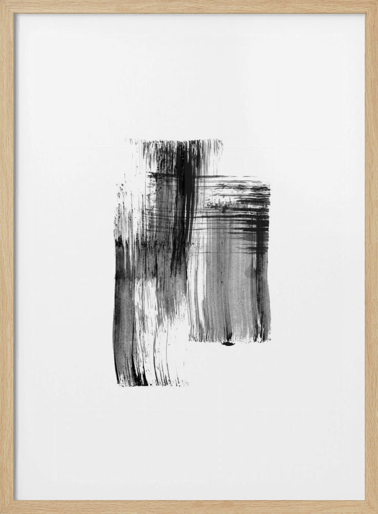 Ink %22black Ink Strokes No.01%22 | Poster