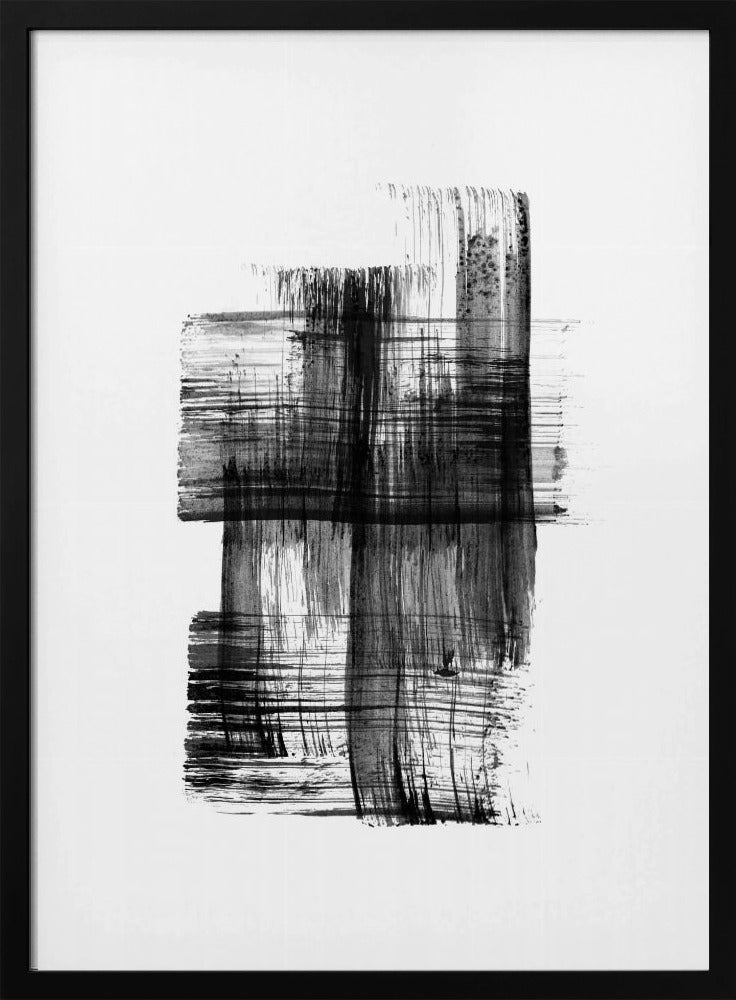 Ink %22black Ink Strokes No.03%22 | Poster