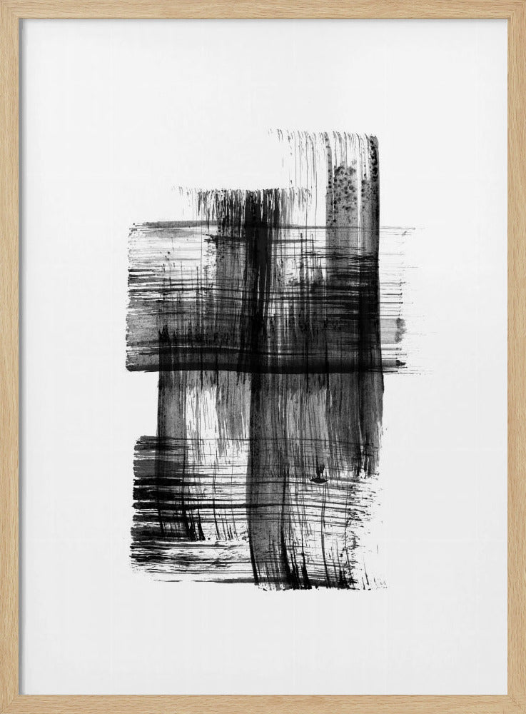Ink %22black Ink Strokes No.03%22 | Poster