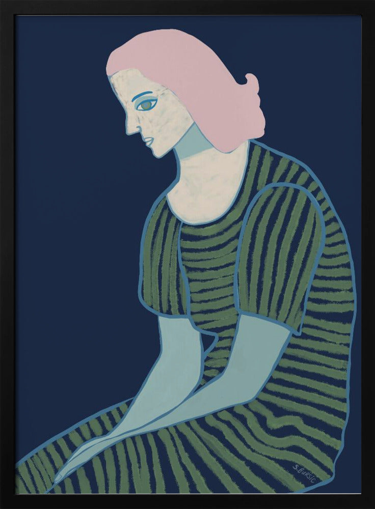 Sitzende Dame | Poster