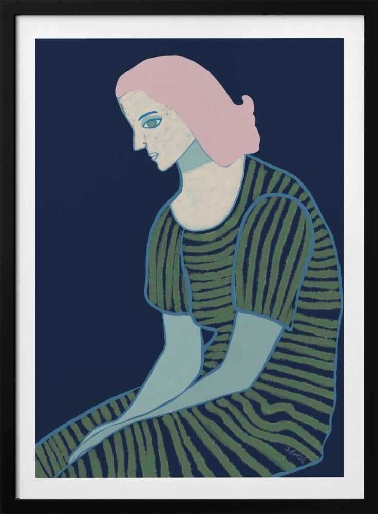 Sitzende Dame | Poster