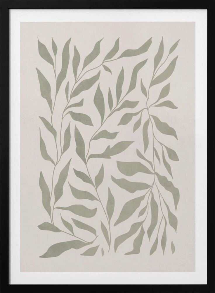 Olivgrüne Blätter | Poster