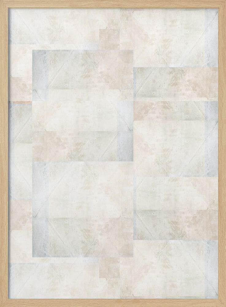 Weiches abstraktes geometrisches Muster | Poster