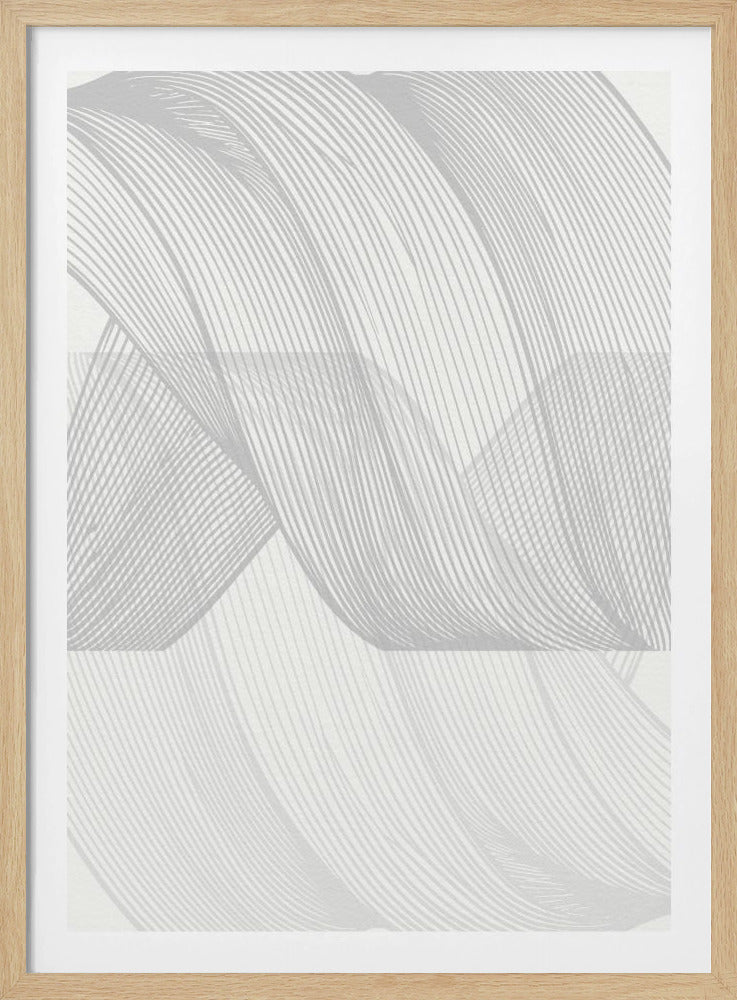 Abstrakte Linienwelle | Poster