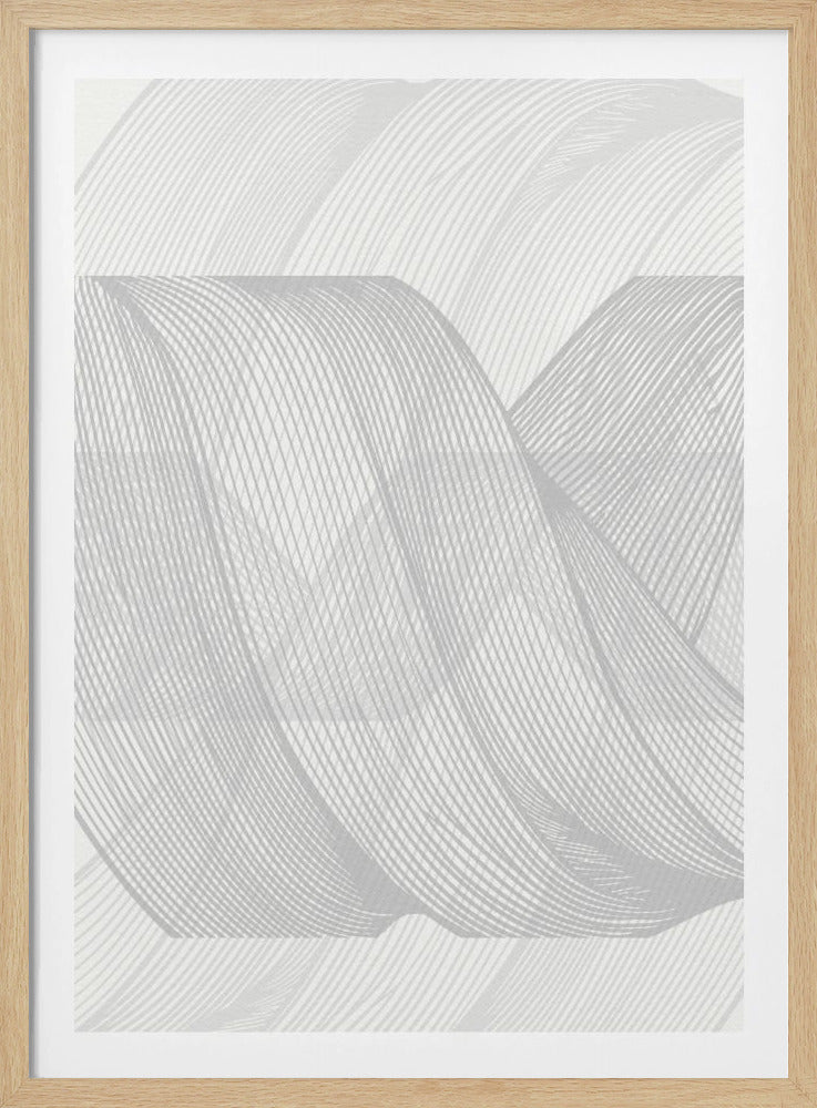 Abstrakte Linienwelle | Poster