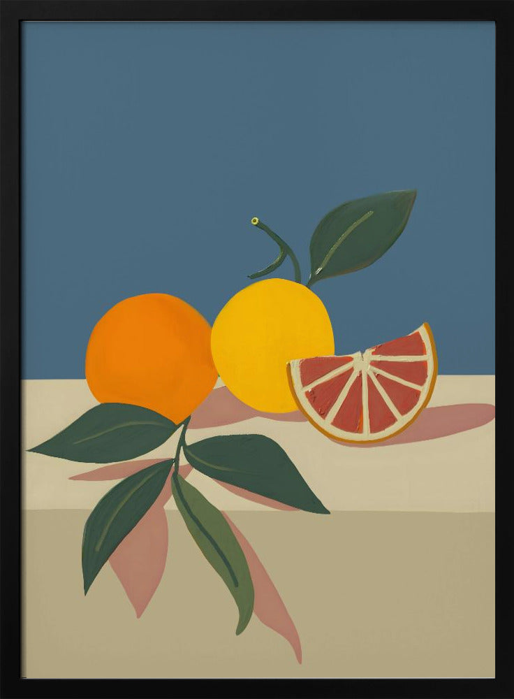 Orange und gelbe Zitrusfrüchte | Poster