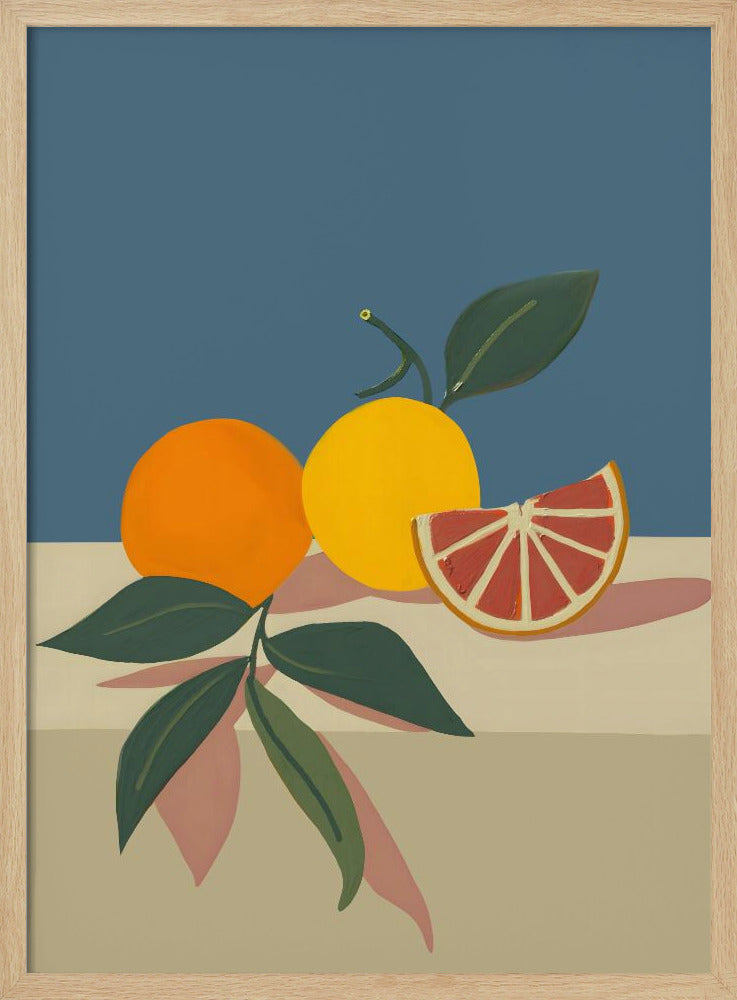 Orange und gelbe Zitrusfrüchte | Poster