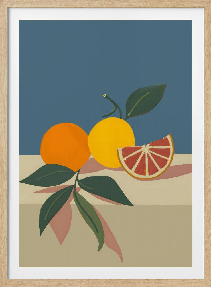 Orange und gelbe Zitrusfrüchte | Poster