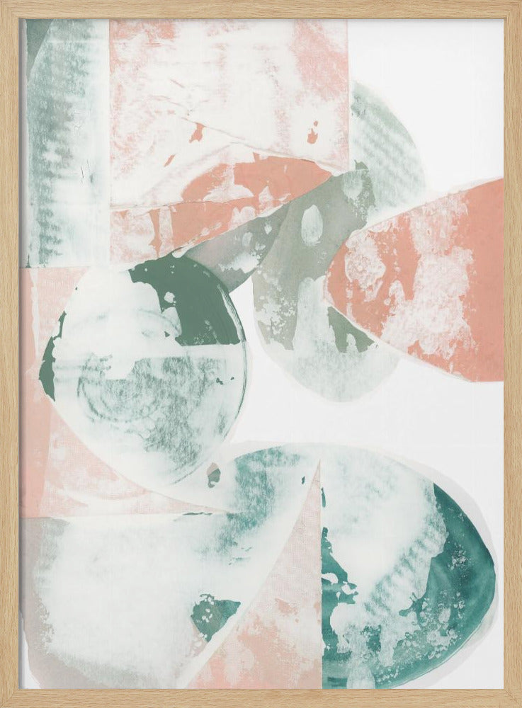 Pastelltöne mit organischen Formen | Poster