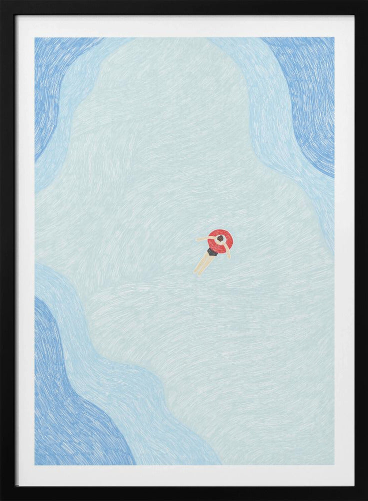 Serene Pool Drift | Poster