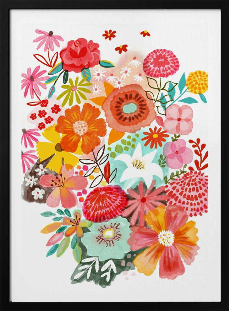 Sommergarten in voller Blüte | Poster