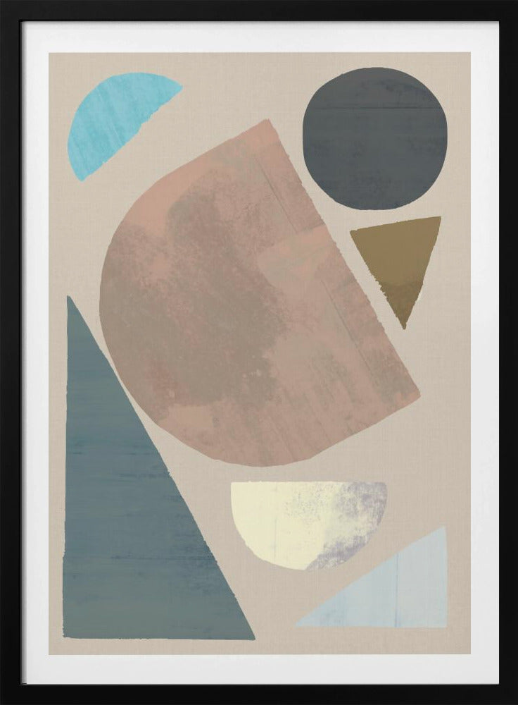 Abstract Shapes in Muted Tones | Poster