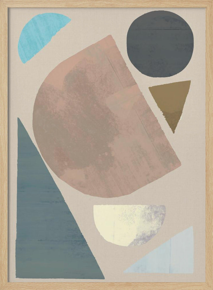 Abstract Shapes in Muted Tones | Poster