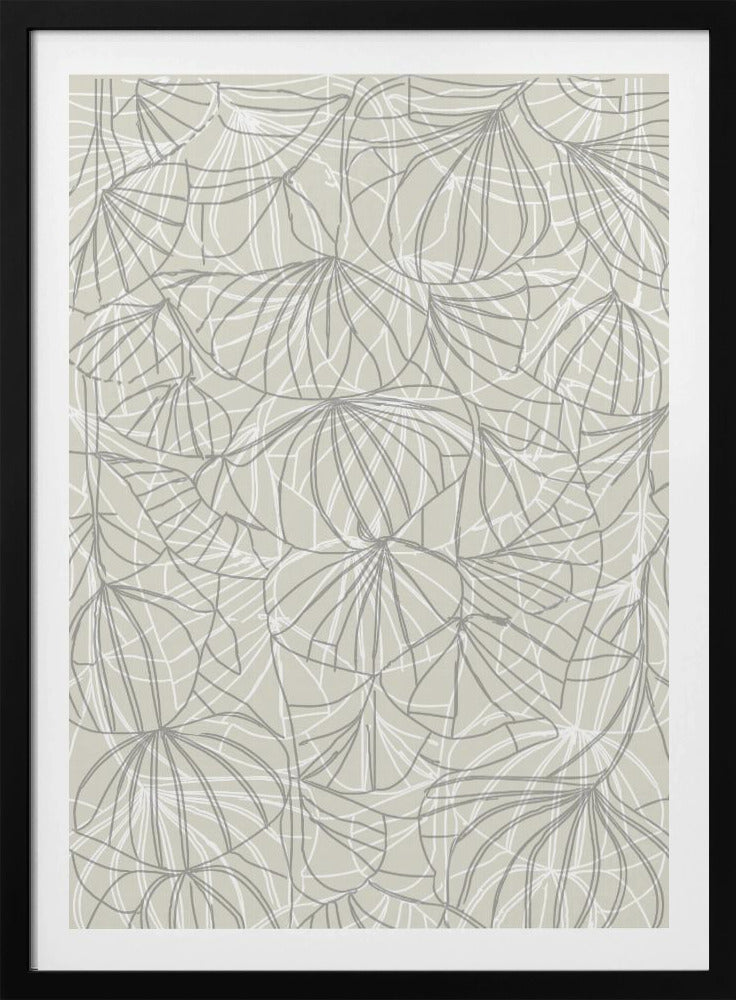 Abstrakte Blumenlinie | Poster