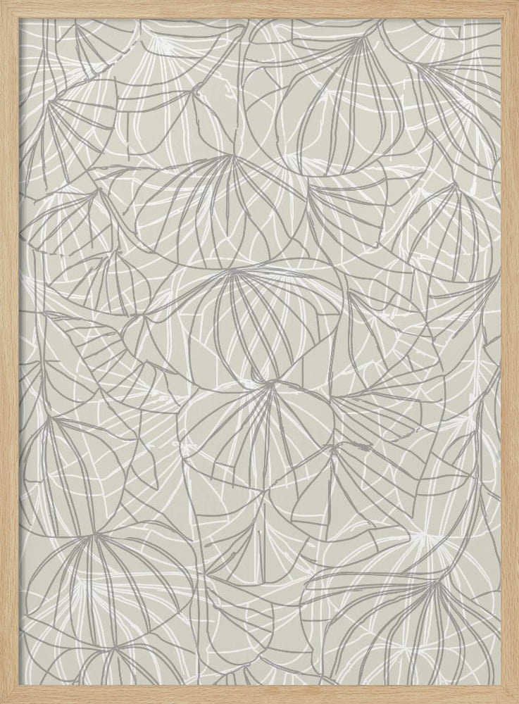 Abstrakte Blumenlinie | Poster