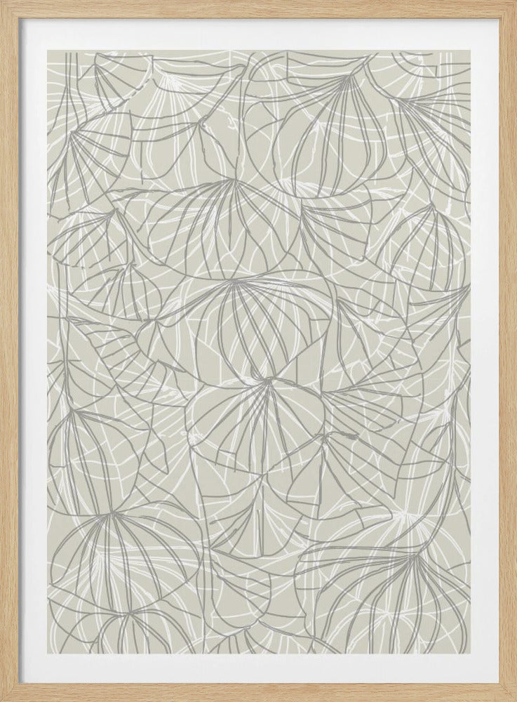 Abstrakte Blumenlinie | Poster