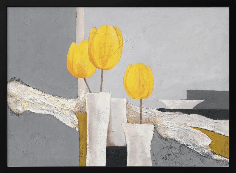 Goldenes Tulpen-Trio | Poster