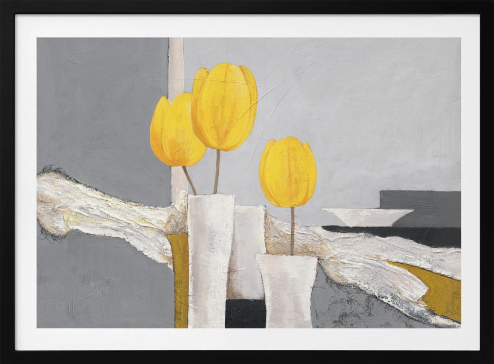 Goldenes Tulpen-Trio | Poster
