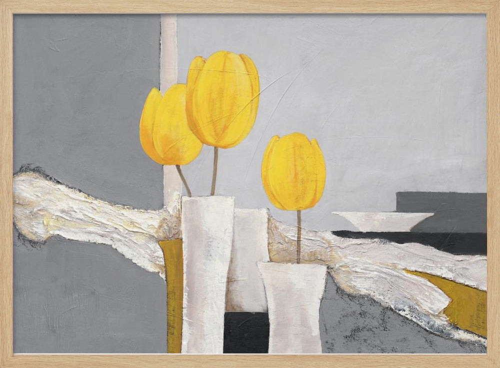 Goldenes Tulpen-Trio | Poster
