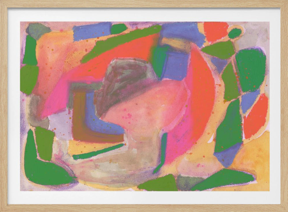 Watercolour & pastel Abstract | Poster