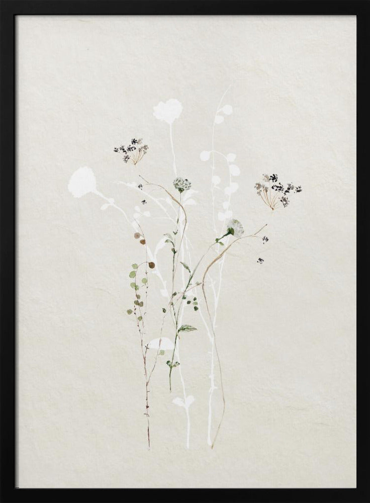 Gedämpfte botanische Elemente | Poster