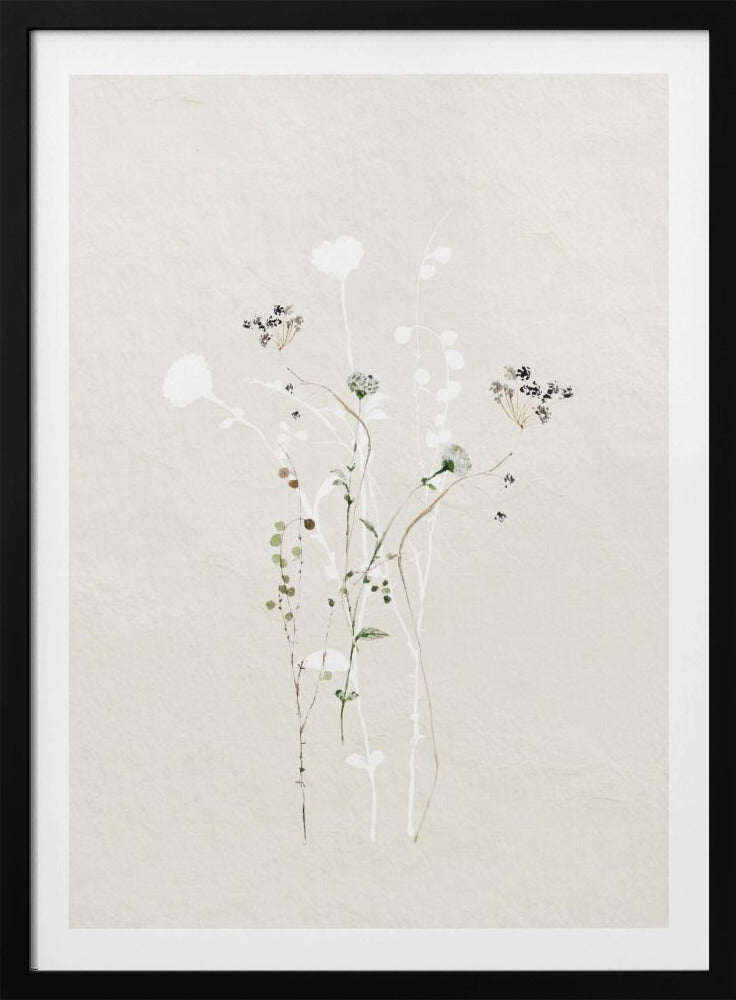 Gedämpfte botanische Elemente | Poster