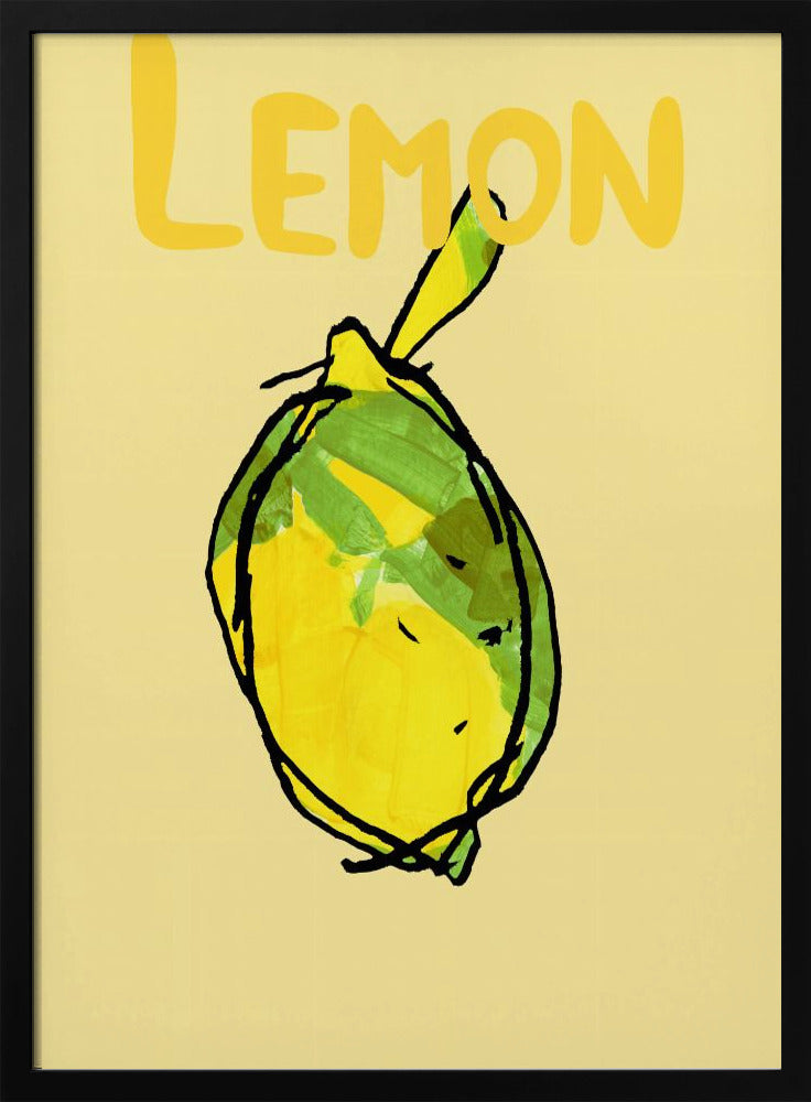 Gelbe und grüne Zitrone | Poster
