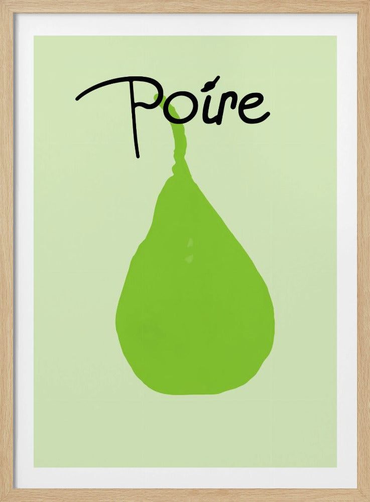 Grüne Birnenfreude | Poster