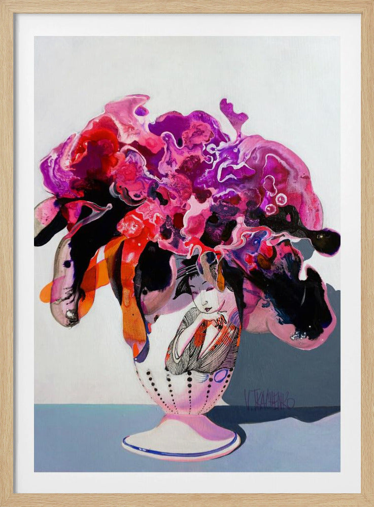 Blumenstrauß in einer Vase | Poster