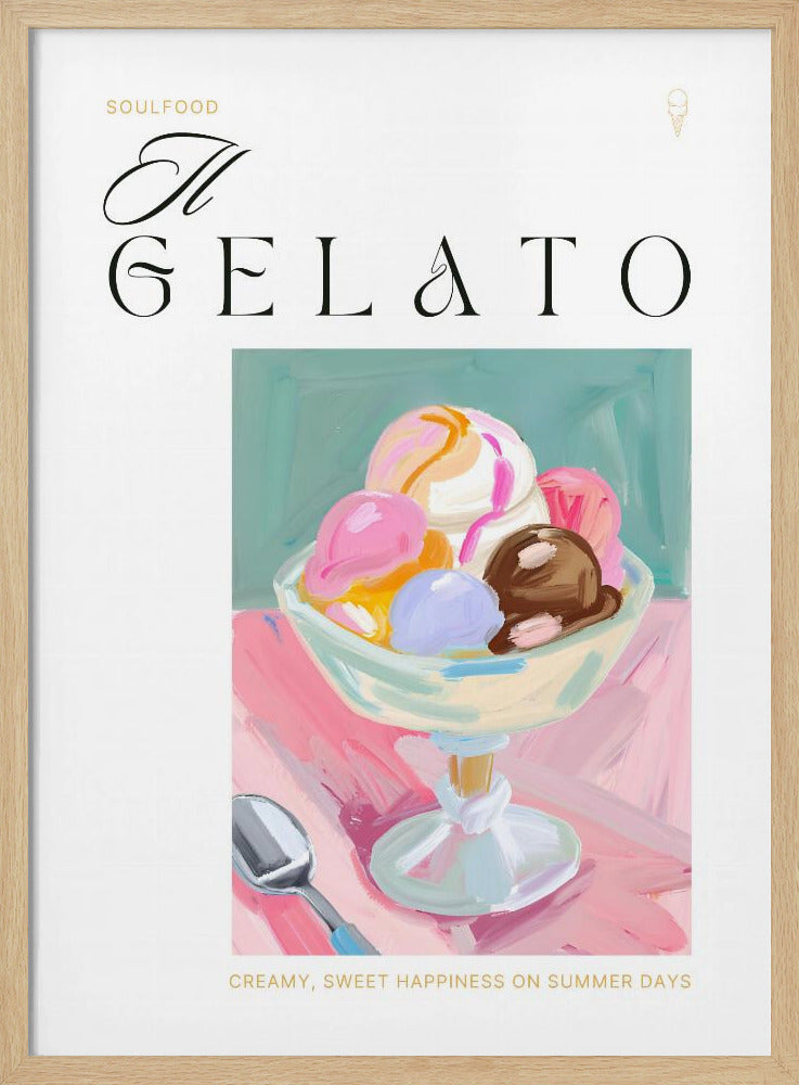 Gelato-Eiscreme-Vergnügen | Poster