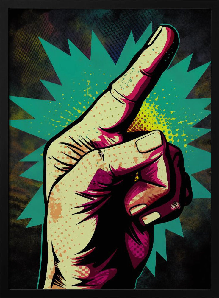 Lebhafte Handgesten | Poster