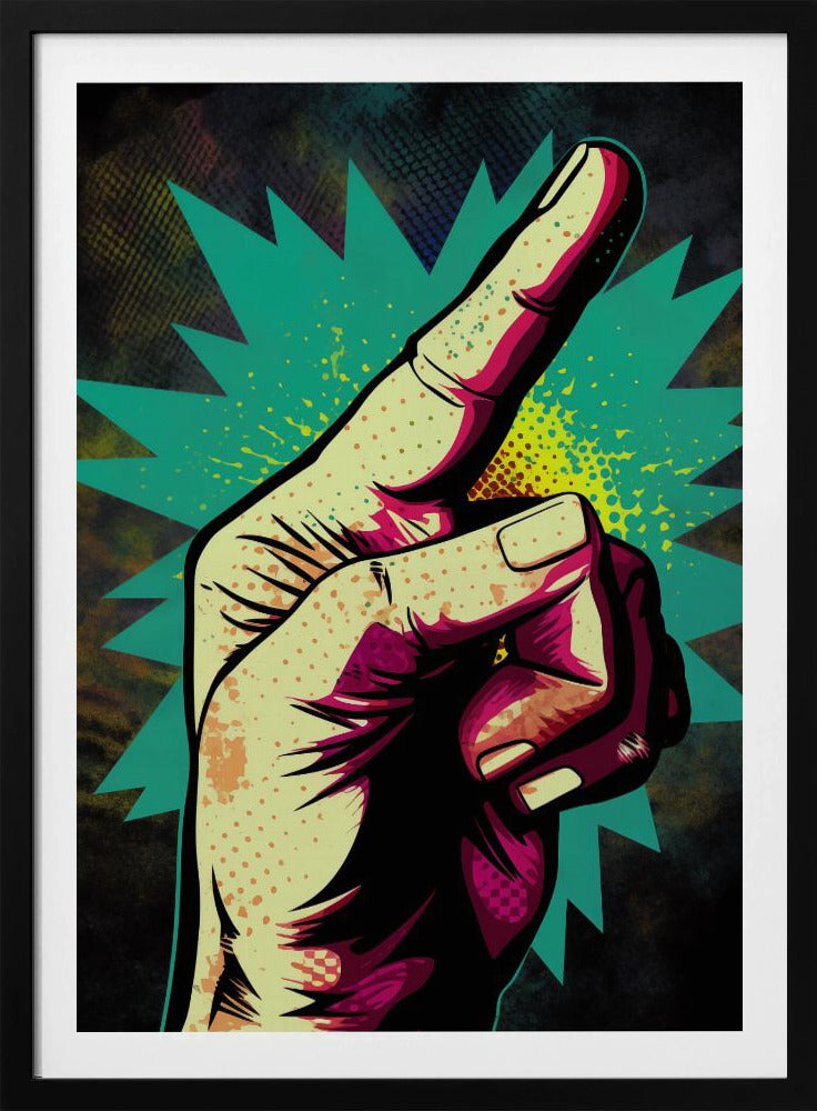 Lebhafte Handgesten | Poster
