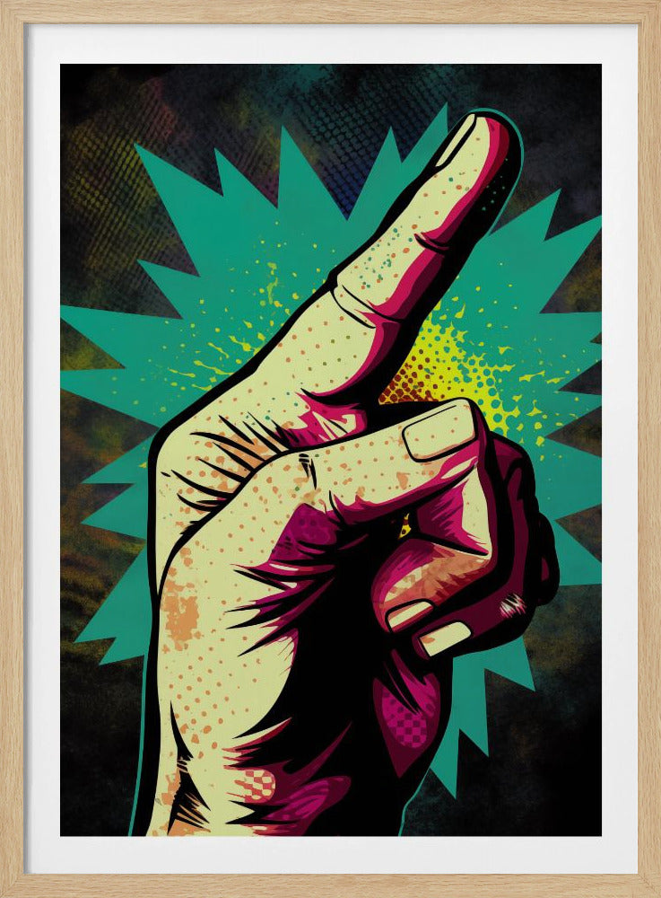 Lebhafte Handgesten | Poster