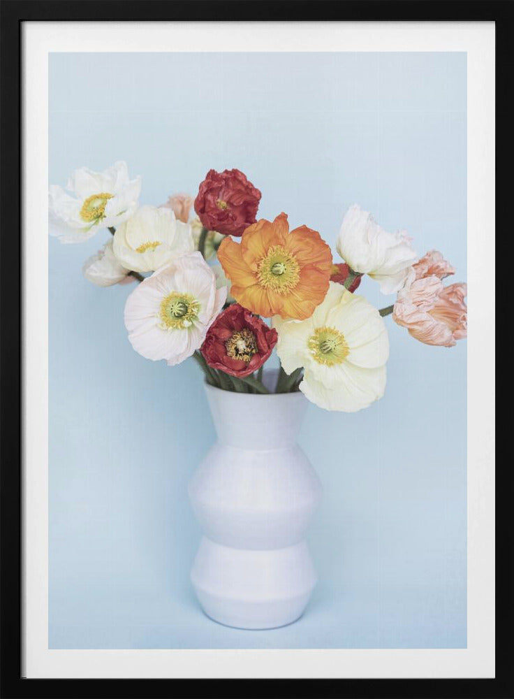 Mohnblumen in einer Vase | Poster
