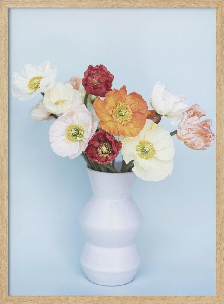 Mohnblumen in einer Vase | Poster