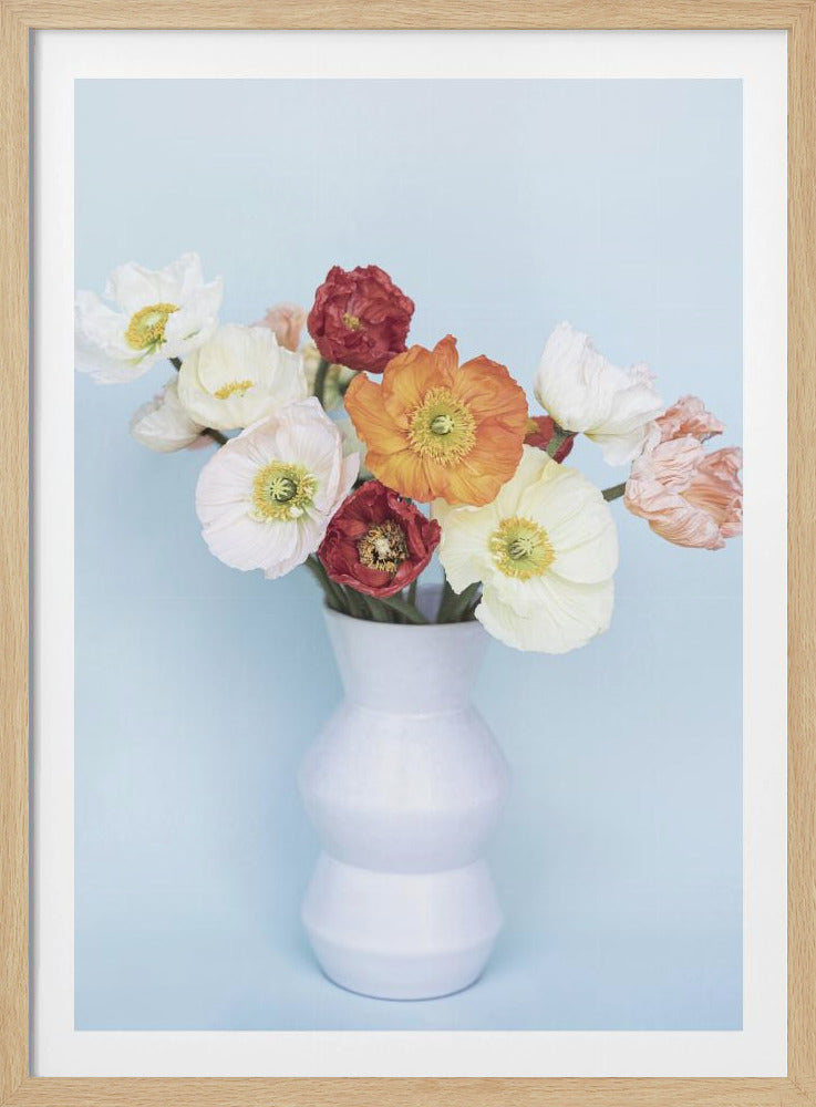 Mohnblumen in einer Vase | Poster