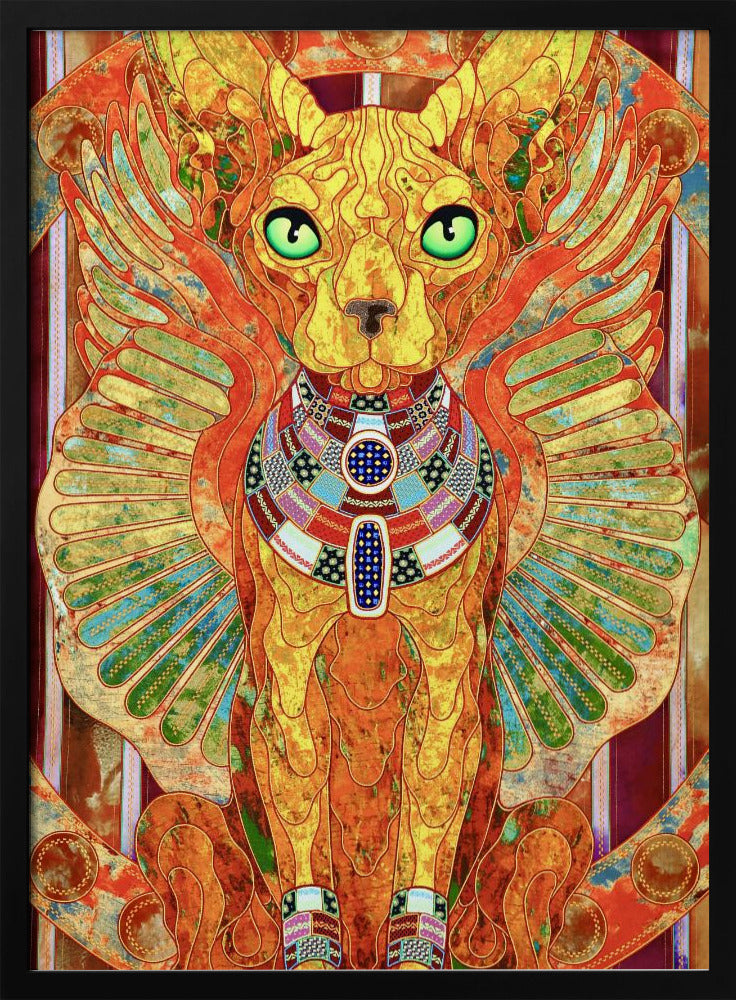 Stilisierte Sphinxkatze | Poster