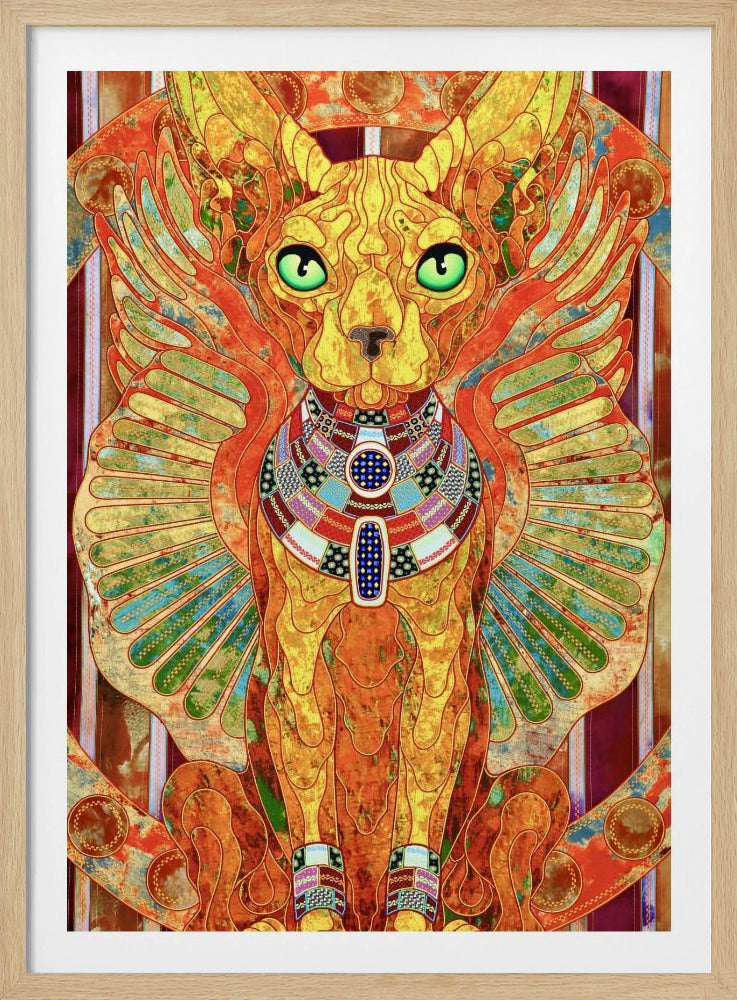 Stilisierte Sphinxkatze | Poster