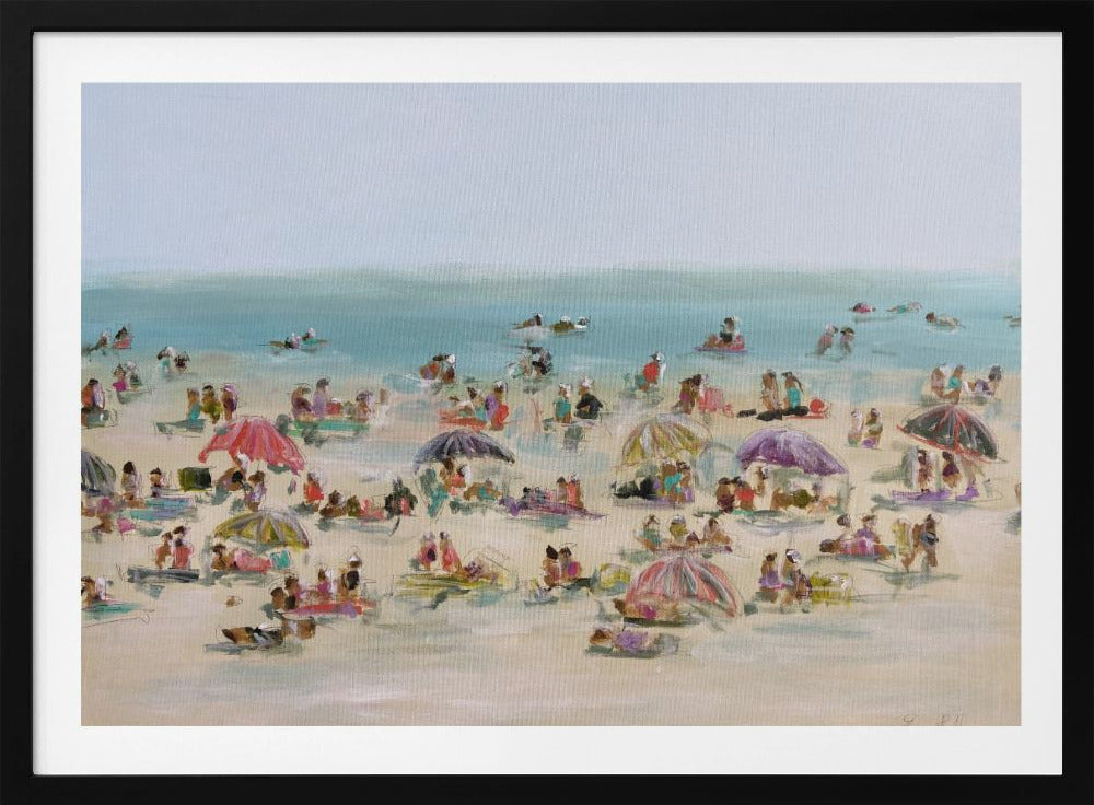 Impressionistische Strandszene | Poster